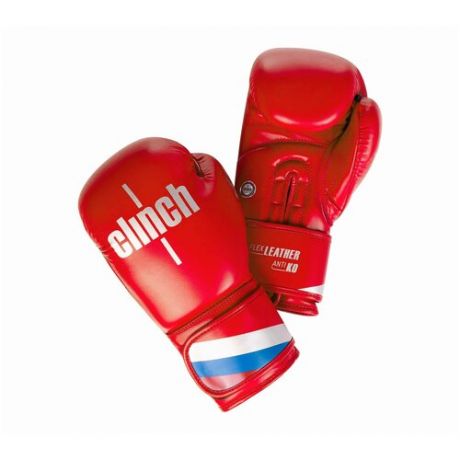 Боксерские перчатки Clinch Olimp Plus кожа 16 oz ФБР, ФКР