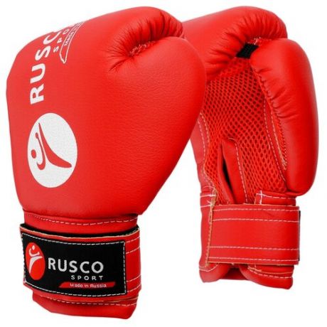 Перчатки боксерские RUSCO SPORT детские кож. зам. 6 Oz цвет красный 2947729