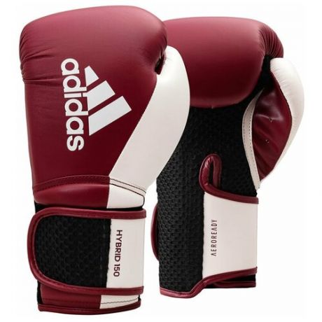 Перчатки боксерские Hybrid 150 бордово-белые (вес 10 унций)