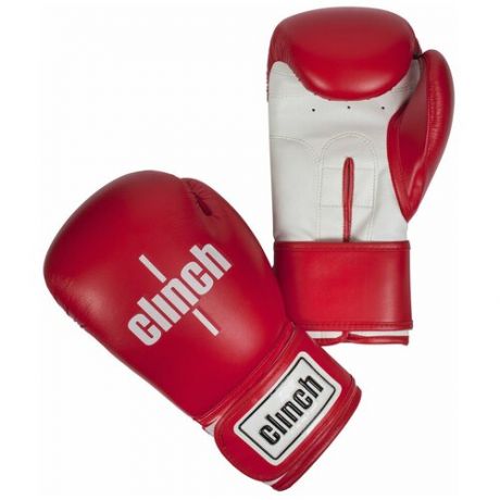 Боксерские перчатки Clinch Fight красный/белый 12 oz