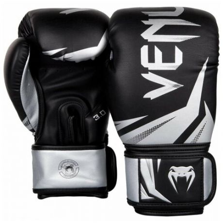 Venum боксерские тренировочные перчатки Challenger 3.0 черно- серебряные