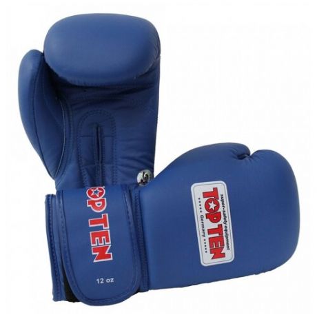 Top Ten боксерские тренировочные перчатки синие Aiba TT