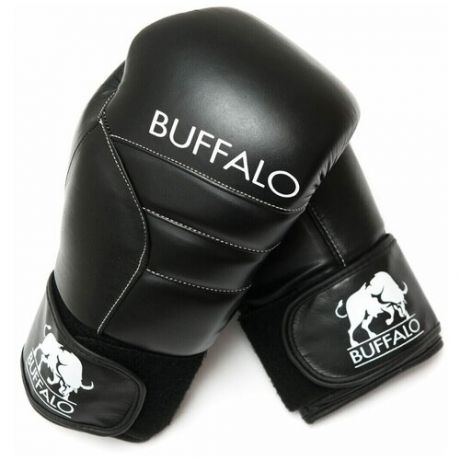 Перчатки боксерские Buffalo кожаные на липучке Black