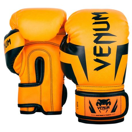 Детские боксерские перчатки Venum Elite Fluo Orange (M)