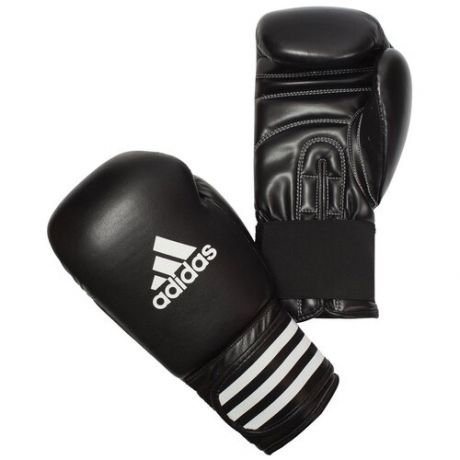 Перчатки боксёрские: Перчатки боксерские adidas Performer чёрно-белые 8 унц. артикул adibc01