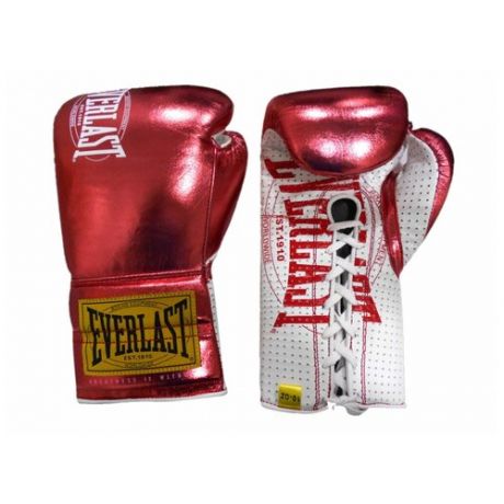 Перчатки боксёрские: Перчатки Everlast боевые 1910 Classic 10oz красные, артикул P00001902