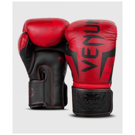 Venum боксерские тренировочные перчатки Elite Red Camo черно- красные