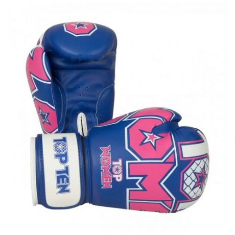 Top Ten боксерские тренировочные перчатки сине- розовые Womens