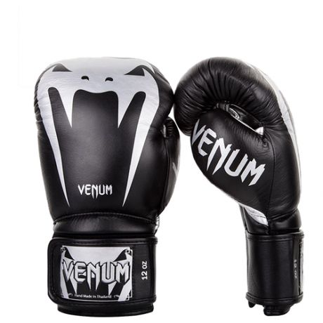 Боксерские перчатки Venum Giant 3.0 Black/Silver (12 унций)