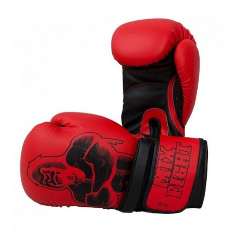 Top Ten боксерские тренировочные перчатки красно-черные Mixfight Gorilla