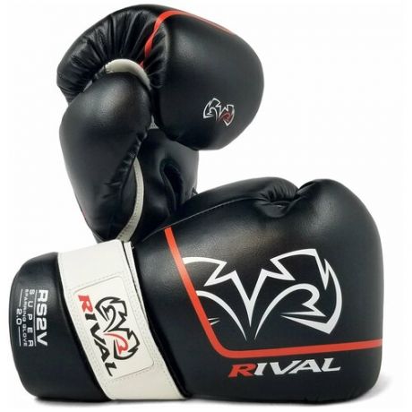 Перчатки боксерские RIVAL RS2V SUPER SPARRING GLOVES 2.0, 14 унций, черные