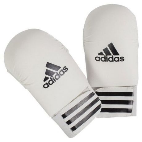 Adidas Накладки на руки для карате Adidas Smaller, M, белый, искусственная кожа