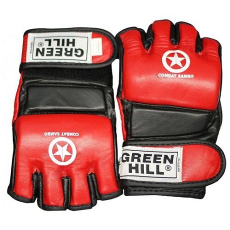 Перчатки Green Hill Combat Sambo Mmr-0027cs, к/з, красные размер L