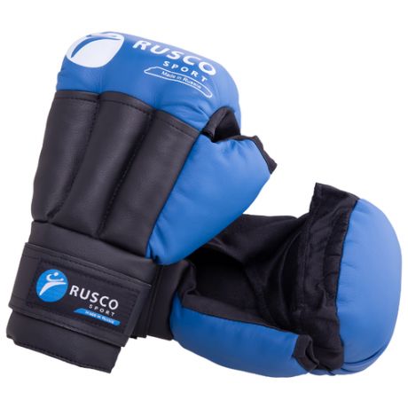 Перчатки RUSCO SPORT из искусственной кожи для рукопашного боя синий 8 oz
