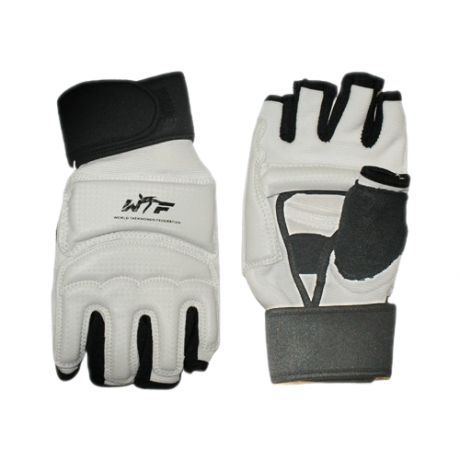 Перчатки спортивные/ перчатки для тхеквондо/ перчатки для единоборств. Размер ХL. Цвет: бело-черный
