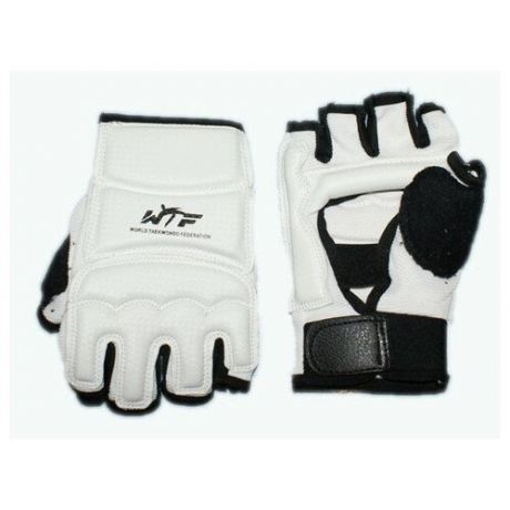 Перчатки спортивные/ перчатки для тхеквондо/ перчатки для единоборств. Размер XL. Цвет: бело-черный