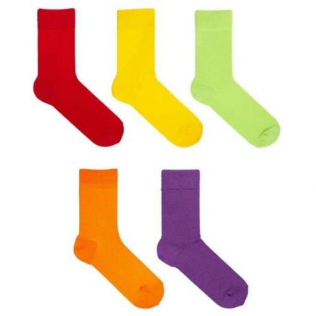 Набор 5 пар детских цветных носков Babushka KP1-4, 16-18 (размер обуви 26-28)