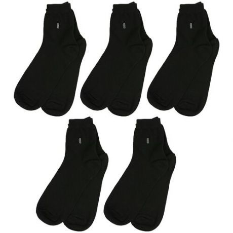 Комплект из 5 пар детских носков RuSocks (Орудьевский трикотаж) черные, размер 20-22