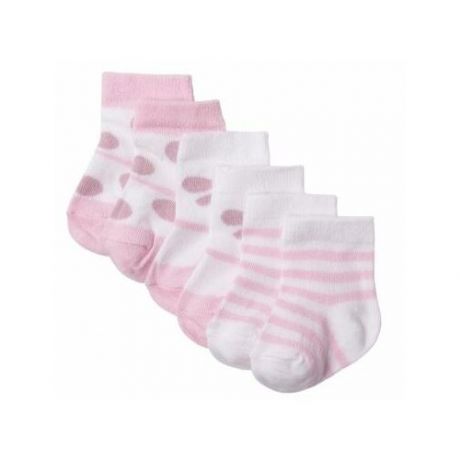 Носки Monna Rosa Milano размер 3-4 года, белый/розовый