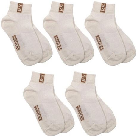 Комплект из 5 пар детских носков RuSocks (Орудьевский трикотаж) кремовые, размер 18