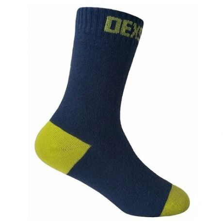 Водонепроницаемые носки DEXSHELL Ultra Thin Children Socks M (18-20 см), черный/желтый