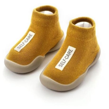 Носки детские с нескользящей подошвой, желтые