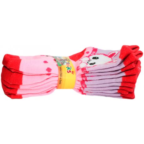 Носки детские для девочек, 5пар, размер L (возраст 8-12 лет)