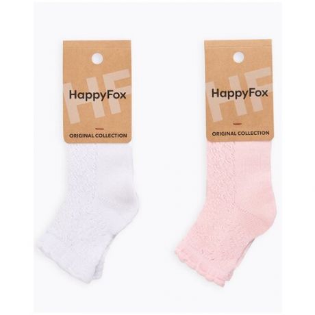 Носки для девочки HappyFox, HFGM8141 размер 20-22, цвет микс, 2шт