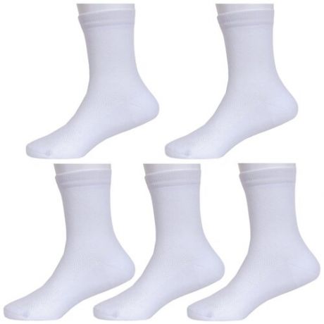 Комплект из 5 пар детских носков LORENZLine белые, размер 16-18