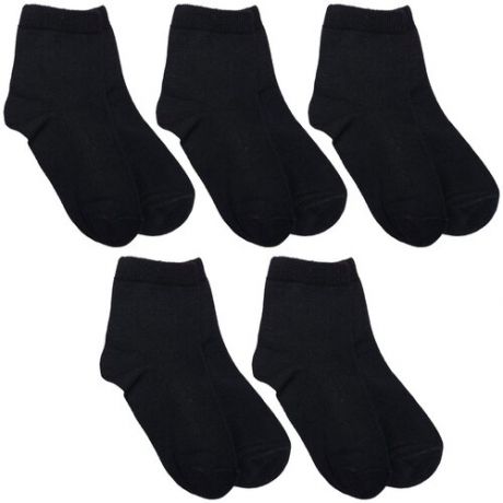 Комплект из 5 пар детских носков RuSocks (Орудьевский трикотаж) черные, размер 16
