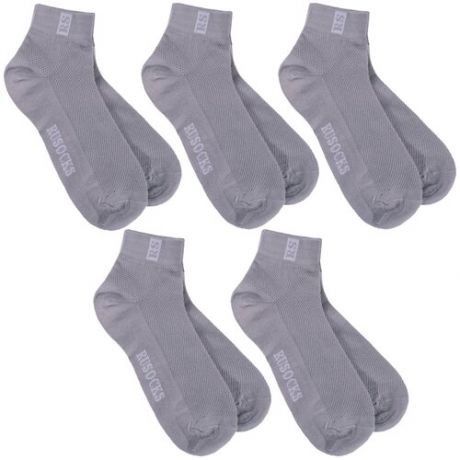 Комплект из 5 пар детских носков RuSocks (Орудьевский трикотаж) светло-серые, размер 12