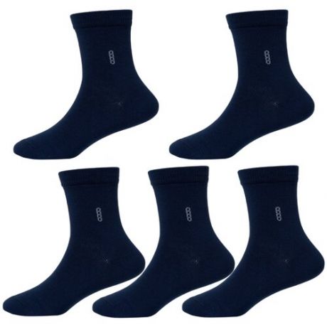 Комплект из 5 пар детских носков LORENZLine темно-синие, размер 16-18