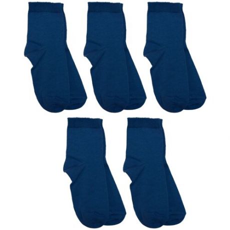 Комплект из 5 пар детских носков RuSocks (Орудьевский трикотаж) джинс, размер 16
