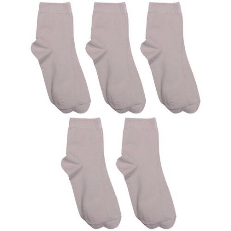 Комплект из 5 пар детских носков RuSocks (Орудьевский трикотаж) молочные, размер 16