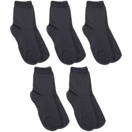 Комплект из 5 пар детских носков RuSocks (Орудьевский трикотаж) серые, размер 16