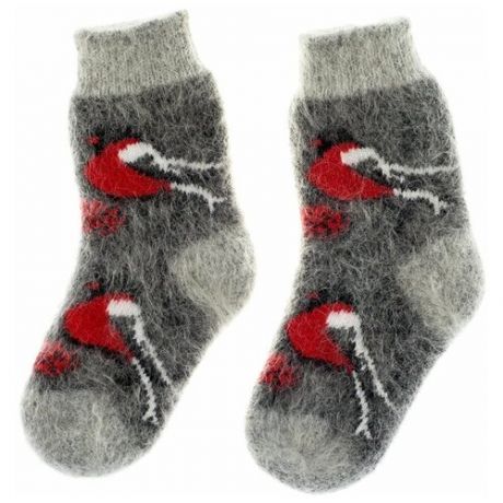 Шерстяные носки детские, вязаные, для девочки, носки из козьей шерсти, зимние, теплые, для мальчика, размер 29-25