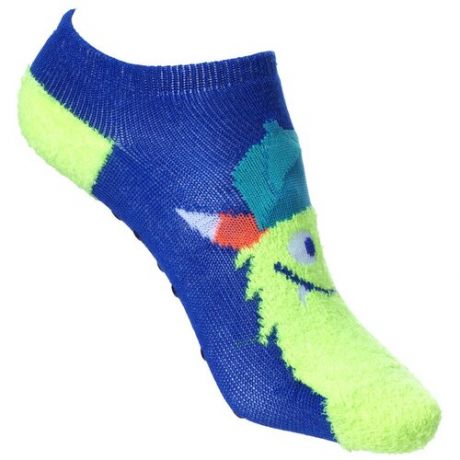 Носки Yaktrax Cabine Socks, Surf the Web/Flo, синий/желтый, размер 28-35