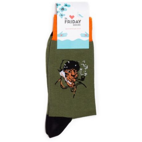 Носки St. Friday Socks с тигром Ван Гогом 34-37
