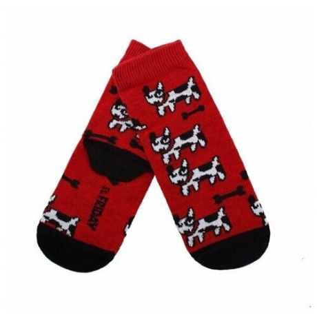 Носки детские St. Friday Socks 001-11 "Игры псов детские", Красный, 16 (размер обуви 24-26)