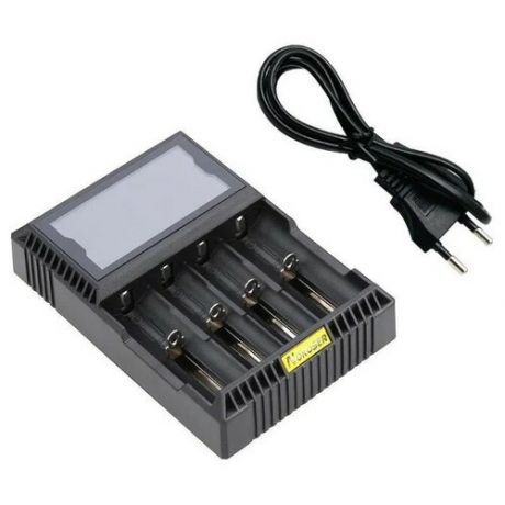 Зарядное устройство HB-D4S для Li-ion, Ni-MH, Ni-Cd и LiFePO4 аккумуляторов / Подзарядка для батареек / Зарядка для аккумуляторов батареек