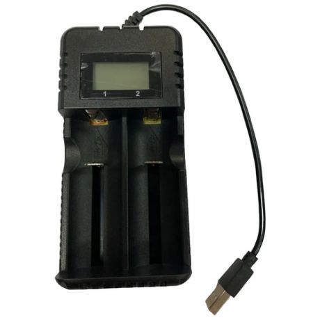 Зарядное устройство для аккумуляторов от USB 5V на 2-слота с LCD дисплеем