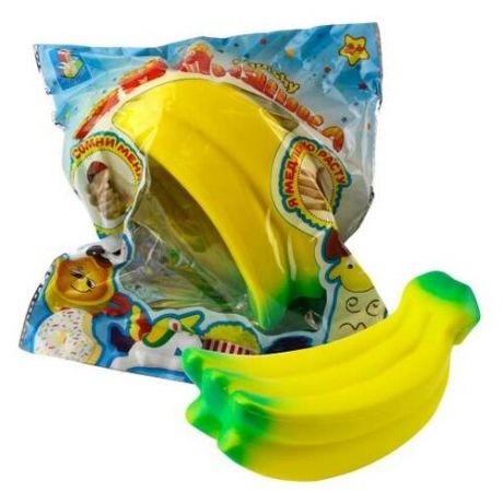 Игрушка-мялка 1 TOY Гроздь бананов Т12419