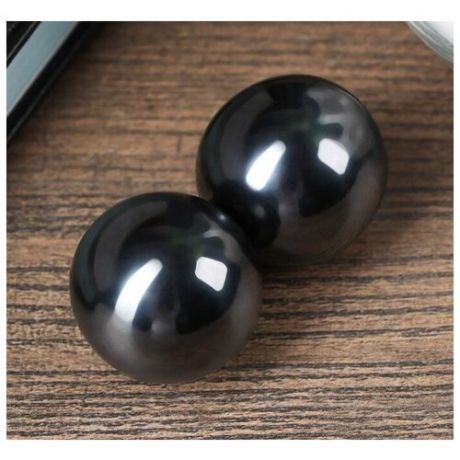 Магнитные шары, чёрные, набор 2 шт, d3,5 см