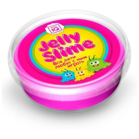 Лизун Master IQ² Jelly Slime с блестками зеленый