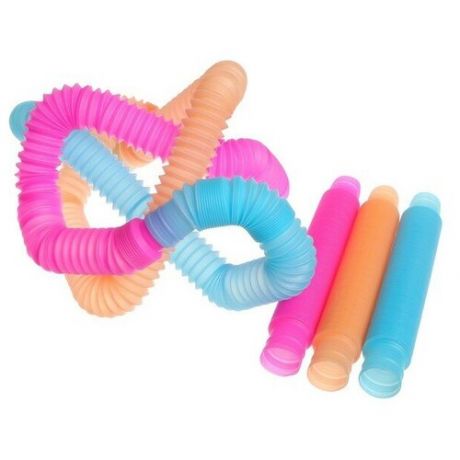 Развивающая игрушка Pop Tubes «Труба» светится в темноте (6 шт)