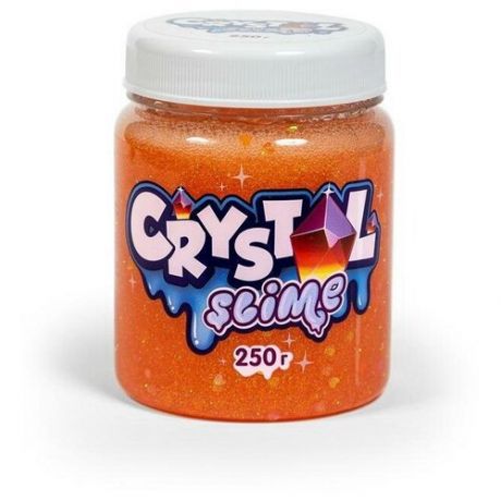 Слайм Slime Crystal, апельсиновый, 250г
