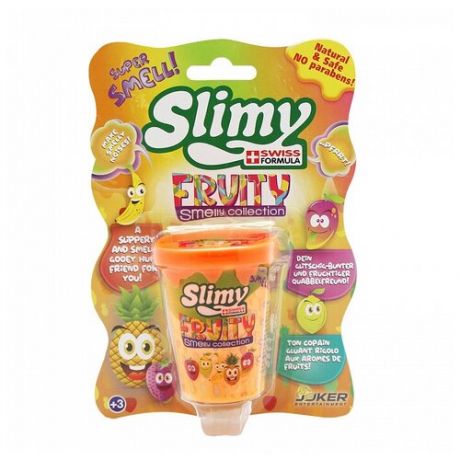 Слайм SLIMY 37326 с фруктовым запахом, ананас, 80 г.