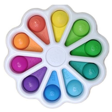 Simple Dimple /POP IT / вечная пупырка антистресс / Поп ит /Симпл Димпл/ Цветок/ Разноцветный/ Развивающие игрушки для малышей / Push Pop Bubble