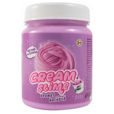 Слайм Slime Cream-Slime 250гр с ароматом черничного йогурта SF02-J