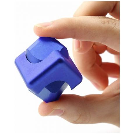 Кубик куб спиннер антистресс синий Fidget Cube Spinner